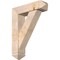 Ekena Millwork Traditional Arts and Crafts Smooth Bracket w/ Offset Brace, Douglas Fir, 7 1/2"W x 28"D x 36"H BKT0806X28X36TRA03SDF - alternate 1